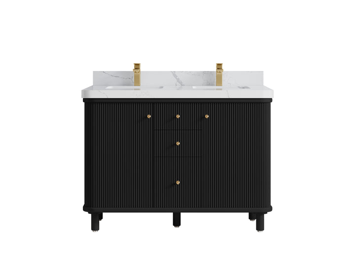 Miami 48 in. W x 22 in. D Double Sink Bathroom Vanity - photo 12