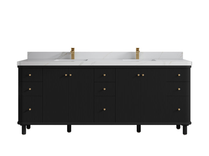 Miami 84 in. W x 22 in. D Double Sink Bathroom Vanity - photo 17