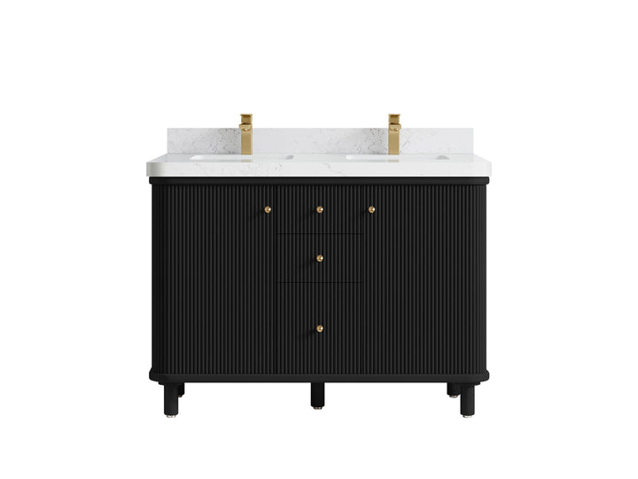 Miami 48 in. W x 22 in. D Double Sink Bathroom Vanity - photo 18