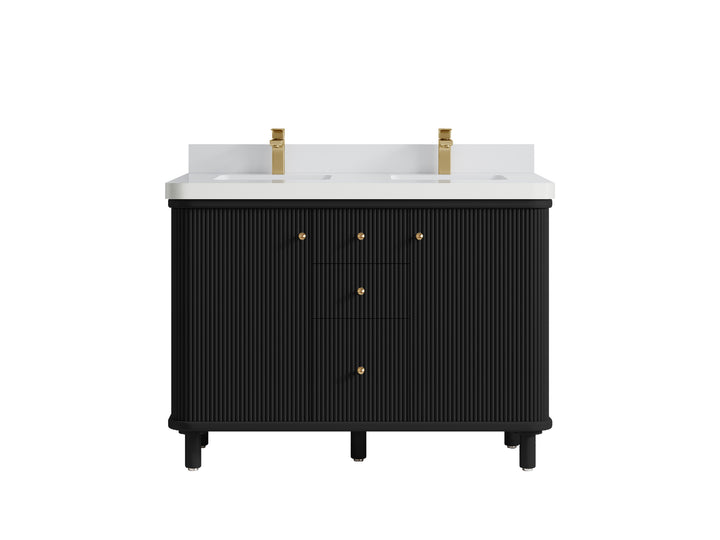 Miami 48 in. W x 22 in. D Double Sink Bathroom Vanity - photo 20