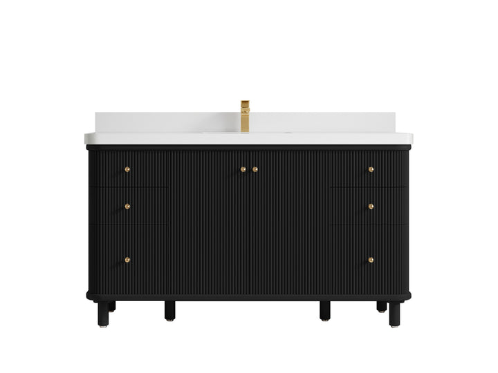 Miami 60 in. W x 22 in. D Single Sink Bathroom Vanity - photo 19