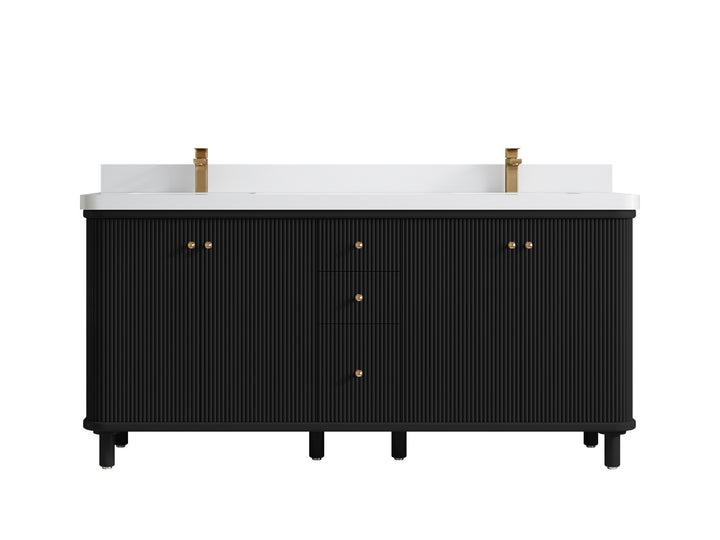 Miami 72 in. W x 22 in. D Double Sink Bathroom Vanity - photo 19