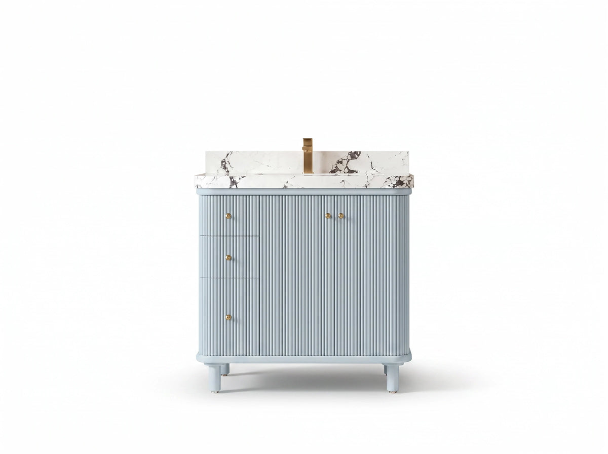 Miami 36 in. W x 22 in. D Center Sink Bathroom Vanity