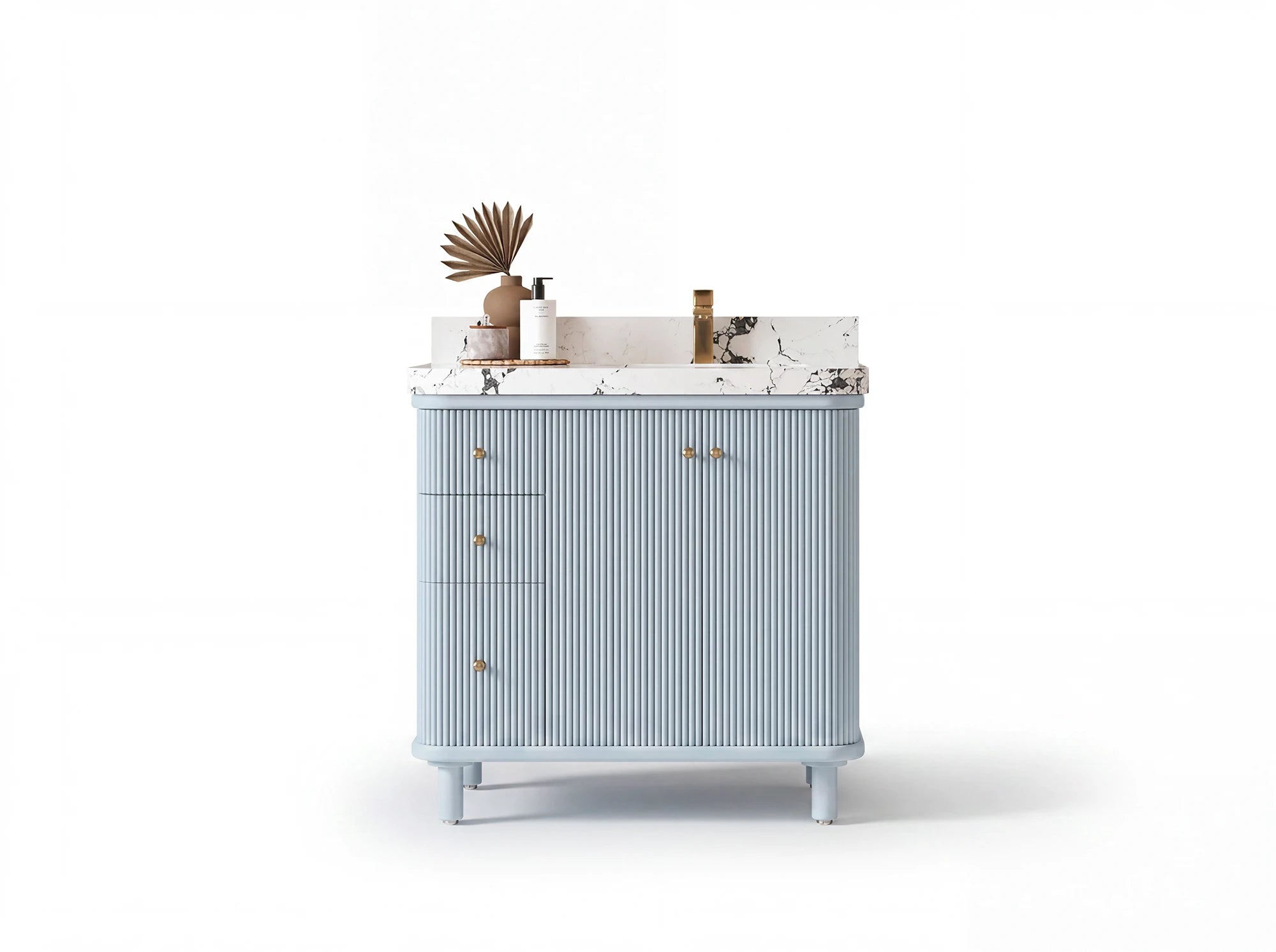 Miami 36 in. W x 22 in. D Right Offset Sink Bathroom Vanity