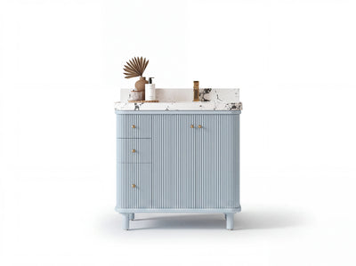 Miami 36 in. W x 22 in. D Right Offset Sink Bathroom Vanity