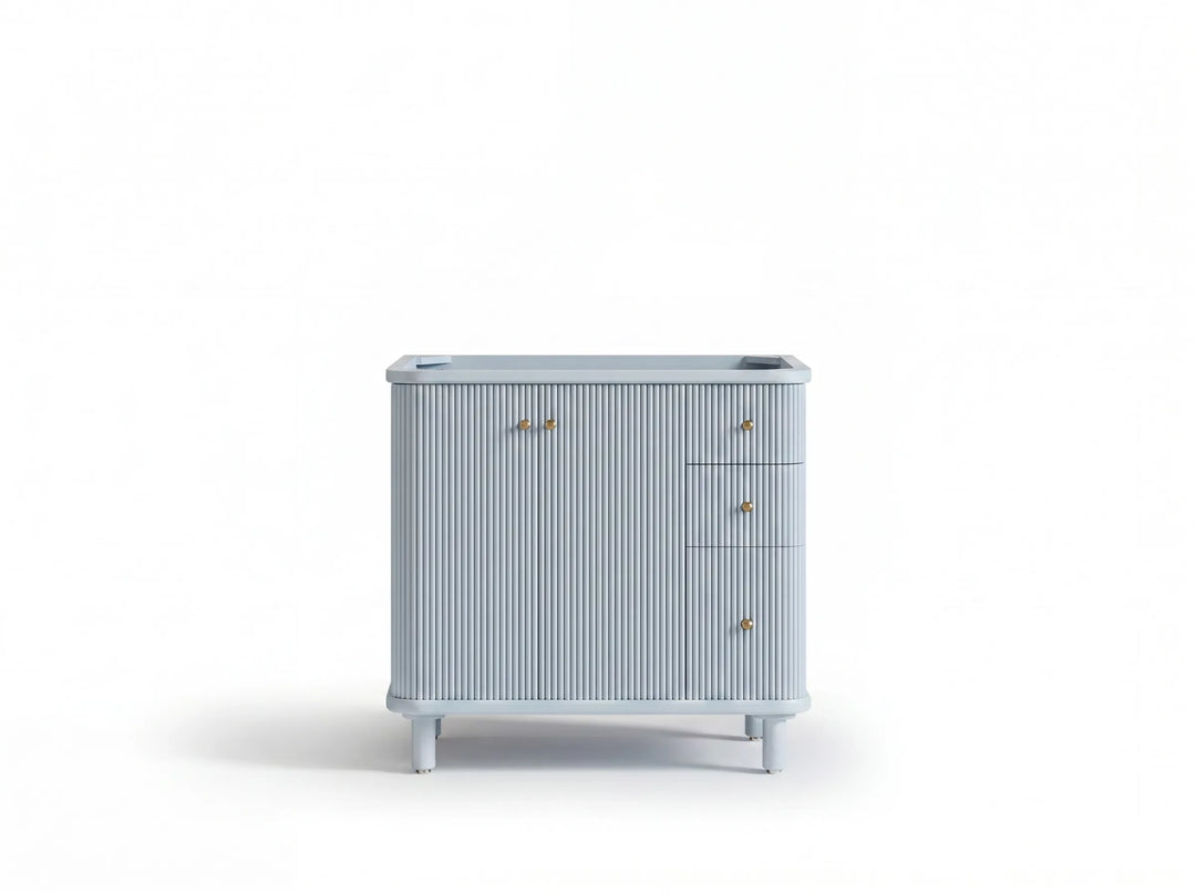 Miami Collection Bath Vanity - 36" W x 22" D with Center Sink | 
              
                Blue Heather
                
                  
             - MIA_BLU_CA_LZ_36CL - photo №12