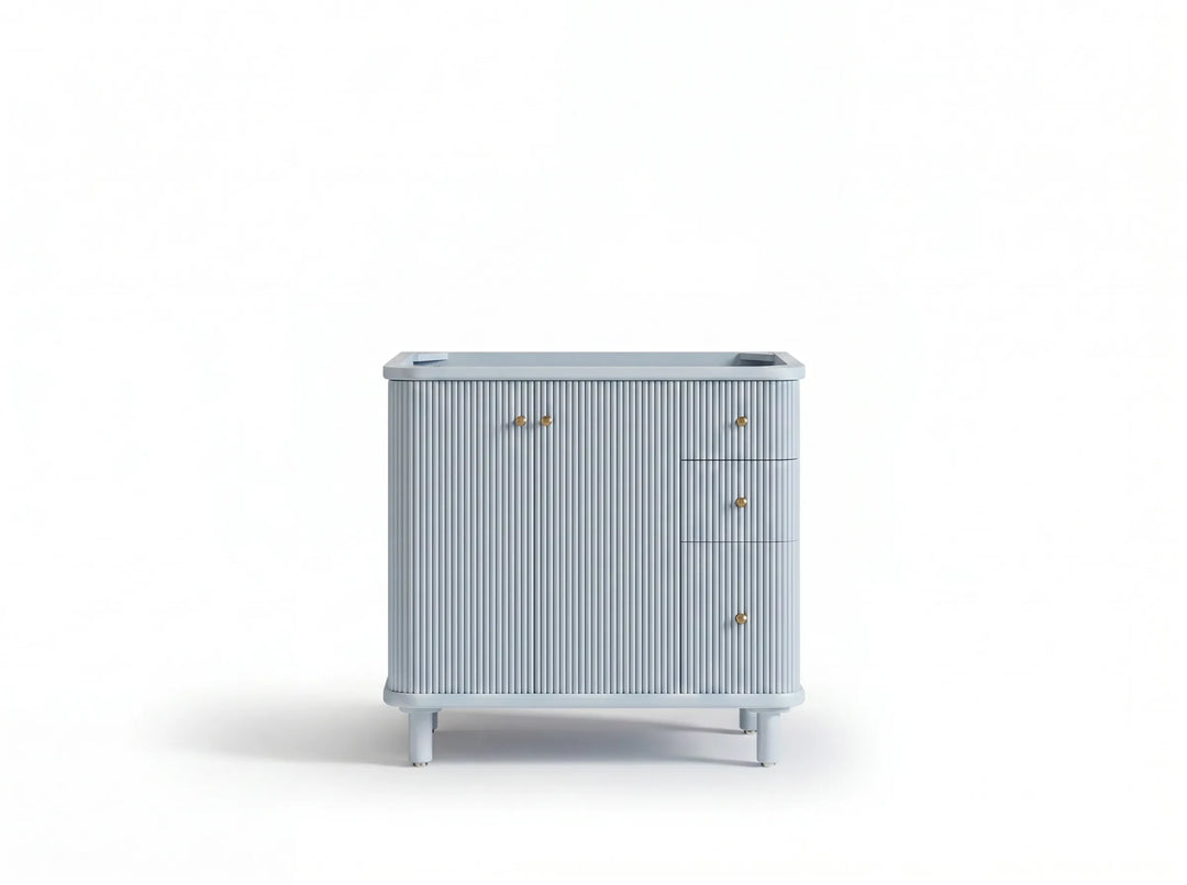 Miami 36 in. W x 22 in. D Left Offset Sink Bathroom Vanity | 
              
                Blue Heather
                
                  
             - MIA_BLU_CA_LZ_36L - photo №13