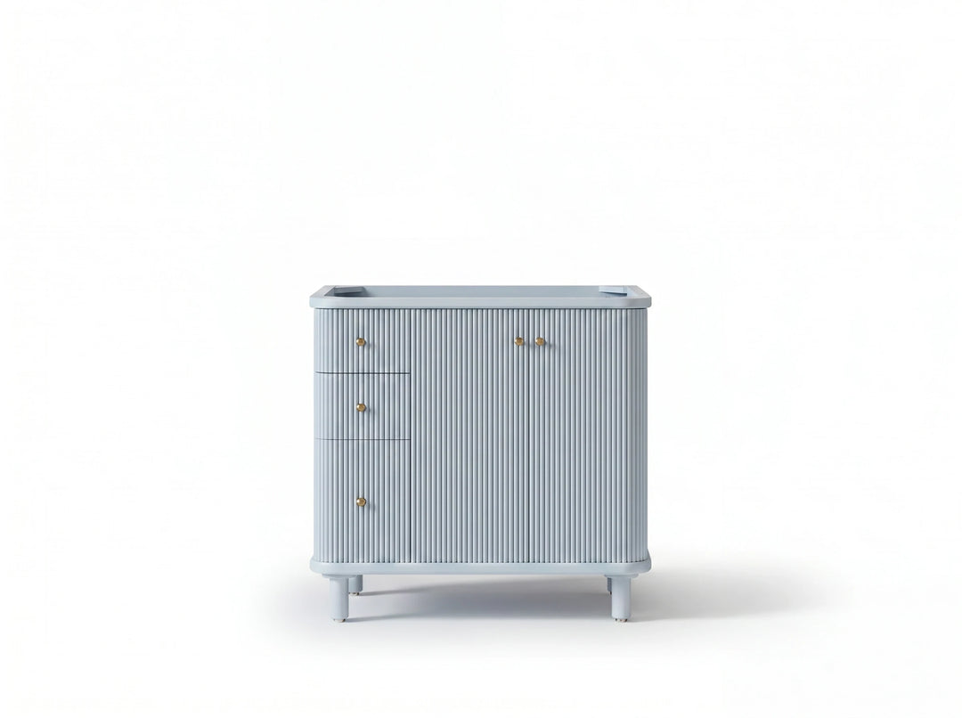 Miami 36 in. W x 22 in. D Right Offset Sink Bathroom Vanity | 
              
                Blue Heather
                
                  
             - MIA_BLU_CA_LZ_36R - photo №14