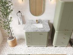 Miami 36 in. W x 22 in. D Center Sink Bathroom Vanity - photo 11
