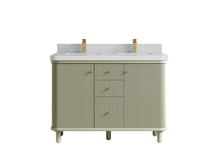 Miami 48 in. W x 22 in. D Double Sink Bathroom Vanity - photo 16