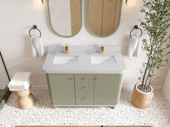 Miami 48 in. W x 22 in. D Double Sink Bathroom Vanity - photo 16