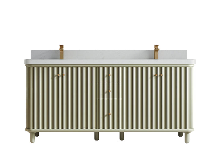 Miami 72 in. W x 22 in. D Double Sink Bathroom Vanity - photo 15