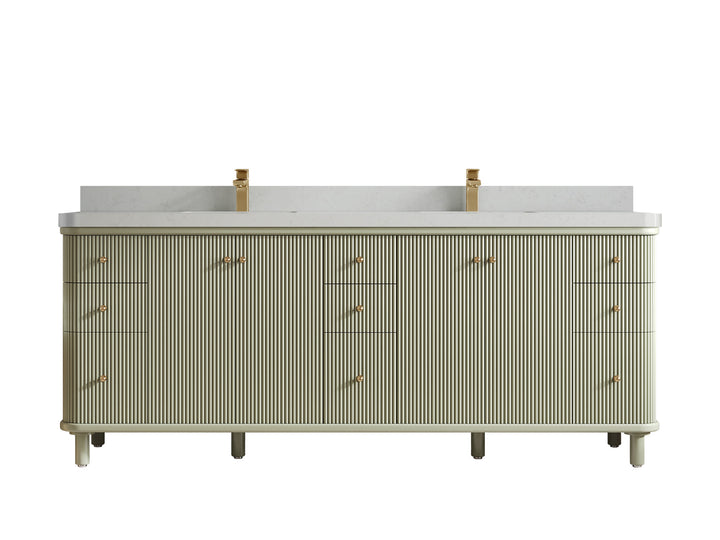 Miami 84 in. W x 22 in. D Double Sink Bathroom Vanity - photo 15