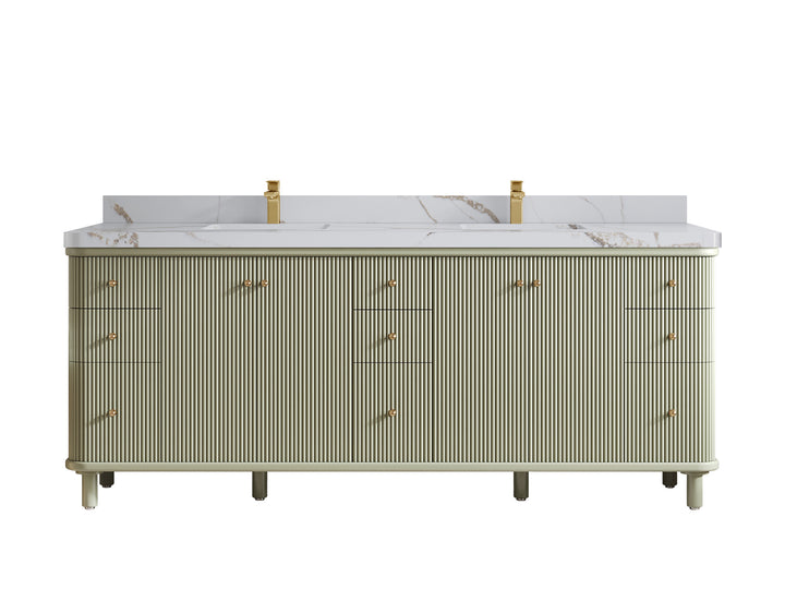 Miami 84 in. W x 22 in. D Double Sink Bathroom Vanity - photo 21