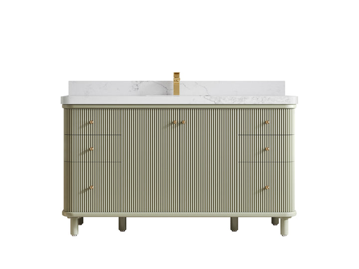 Miami 60 in. W x 22 in. D Single Sink Bathroom Vanity - photo 11