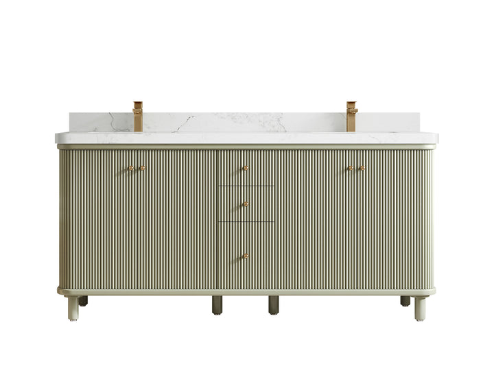 Miami 72 in. W x 22 in. D Double Sink Bathroom Vanity - photo 11