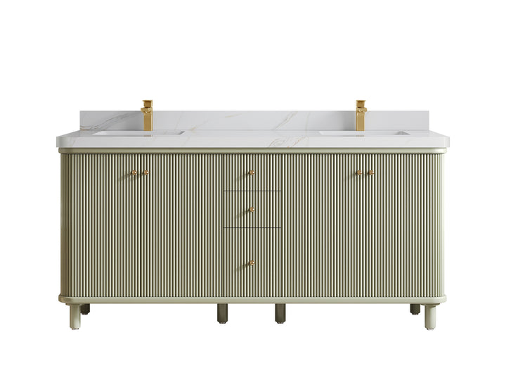 Miami 72 in. W x 22 in. D Double Sink Bathroom Vanity - photo 23