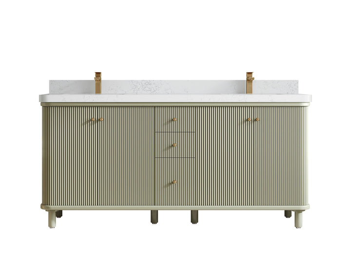 Miami 72 in. W x 22 in. D Double Sink Bathroom Vanity - photo 17