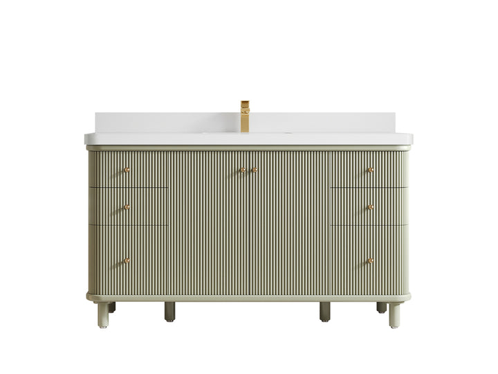 Miami 60 in. W x 22 in. D Single Sink Bathroom Vanity - photo 19
