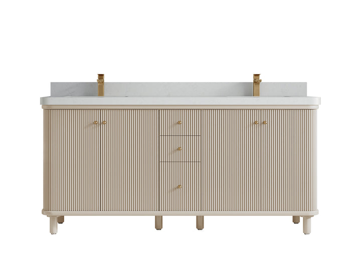 Miami 72 in. W x 22 in. D Double Sink Bathroom Vanity - photo 15