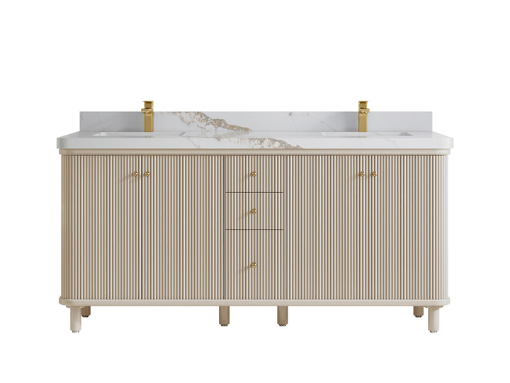 Miami 72 in. W x 22 in. D Double Sink Bathroom Vanity - photo 21