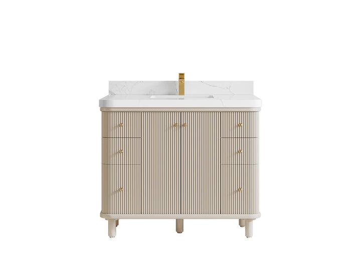 Miami 42 in. W x 22 in. D Single Sink Bathroom Vanity - photo 9