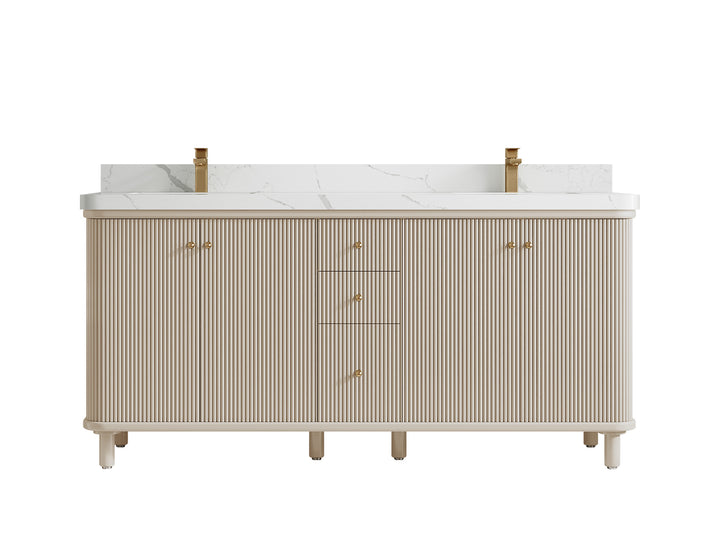 Miami 72 in. W x 22 in. D Double Sink Bathroom Vanity - photo 9