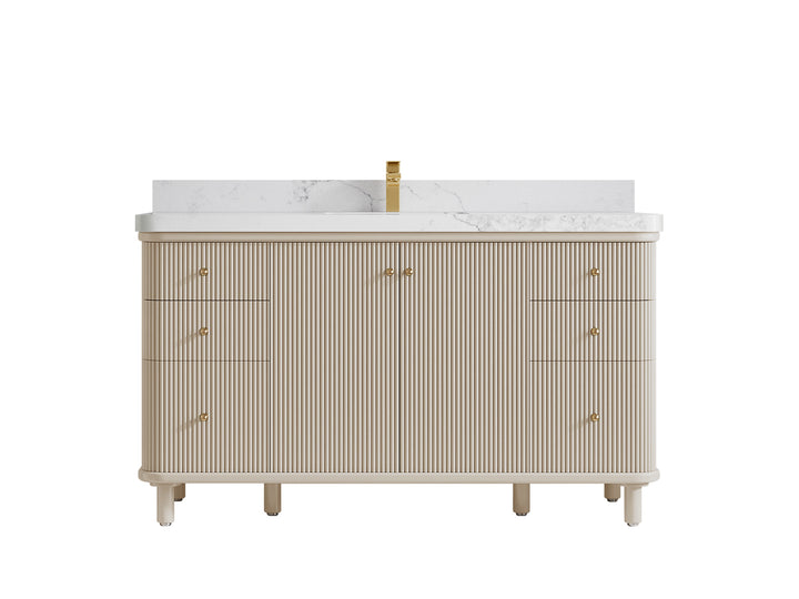 Miami 60 in. W x 22 in. D Single Sink Bathroom Vanity - photo 11