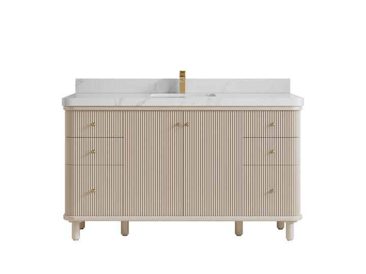 Miami 60 in. W x 22 in. D Single Sink Bathroom Vanity - photo 23