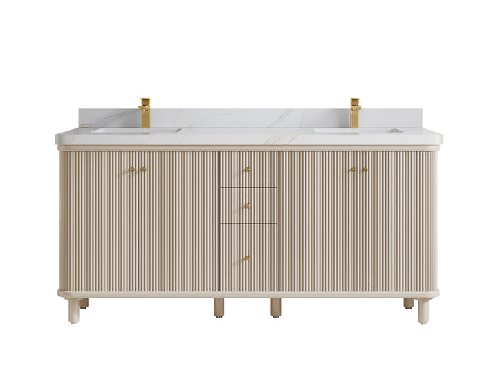 Miami 72 in. W x 22 in. D Double Sink Bathroom Vanity - photo 23
