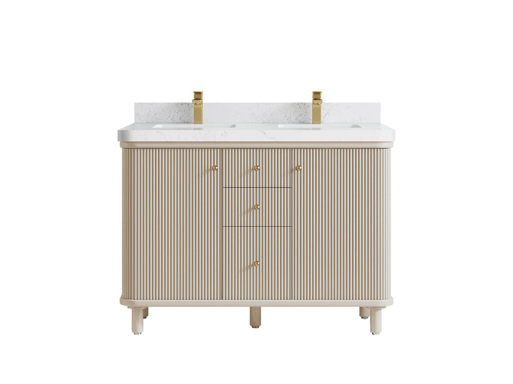 Miami 48 in. W x 22 in. D Double Sink Bathroom Vanity - photo 18
