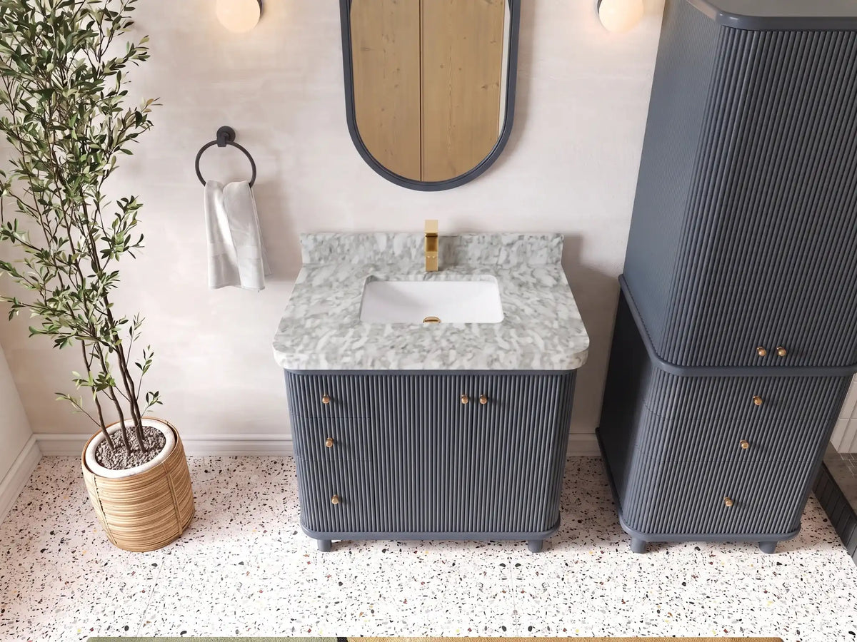 Miami 36 in. W x 22 in. D Center Sink Bathroom Vanity