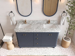 Miami 60 in. W x 22 in. D Double Sink Bathroom Vanity - photo 7