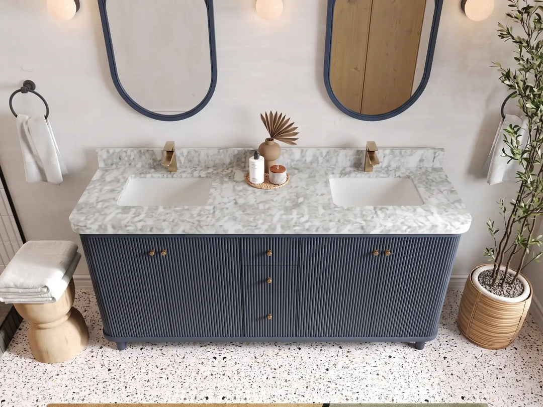 Miami 72 in. W x 22 in. D Double Sink Bathroom Vanity | 
              
                Hale Navy Blue
                
                  
             - MIA_HLN_CA_LZ_72D - photo №7
