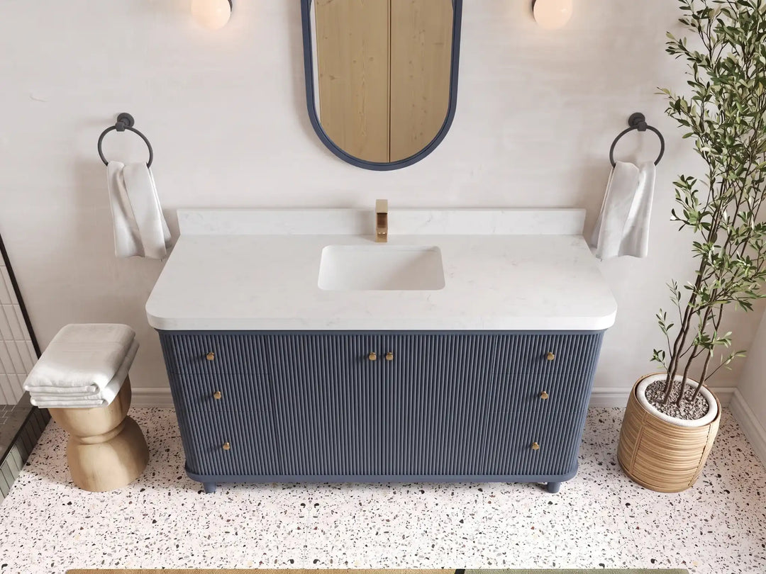 Miami 60 in. W x 22 in. D Single Sink Bathroom Vanity | 
              
                Hale Navy Blue
                
                  
             - MIA_HLN_CA_LZ_60S - photo №6