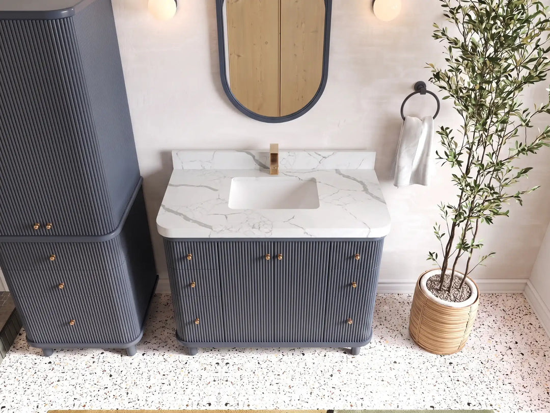 Miami 42 in. W x 22 in. D Single Sink Bathroom Vanity | 
              
                Hale Navy Blue
                
                  
             - MIA_HLN_CA_LZ_42 - photo №4