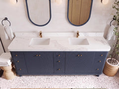 Miami 84 in. W x 22 in. D Double Sink Bathroom Vanity - photo 8