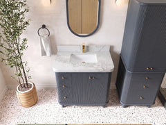 Miami 36 in. W x 22 in. D Center Sink Bathroom Vanity - photo 5