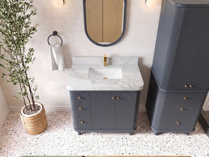 Miami 36 in. W x 22 in. D Center Sink Bathroom Vanity - photo 5