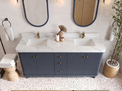 Miami 72 in. W x 22 in. D Double Sink Bathroom Vanity - photo 6