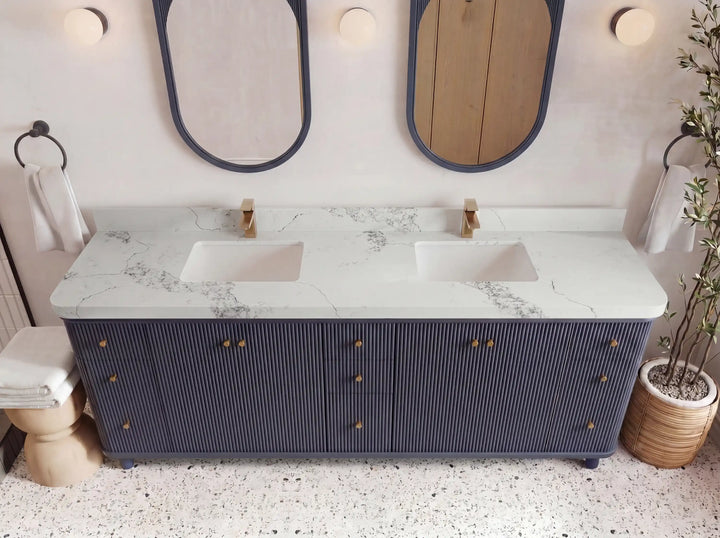 Miami 84 in. W x 22 in. D Double Sink Bathroom Vanity - photo 15