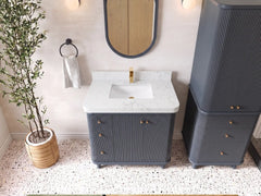 Miami 36 in. W x 22 in. D Center Sink Bathroom Vanity - photo 8