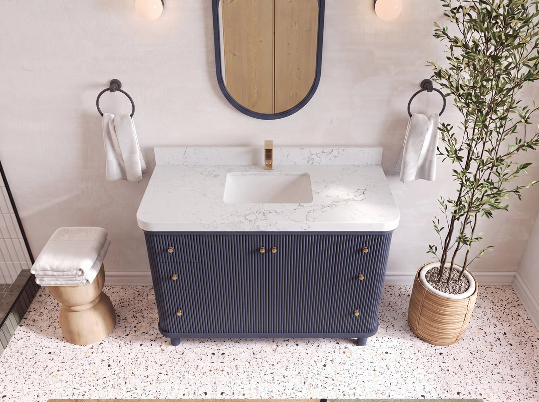 Miami 48 in. W x 22 in. D Single Sink Bathroom Vanity | 
              
                Hale Navy Blue
                
                  
             - MIA_HLN_CA_LZ_48S - photo №8