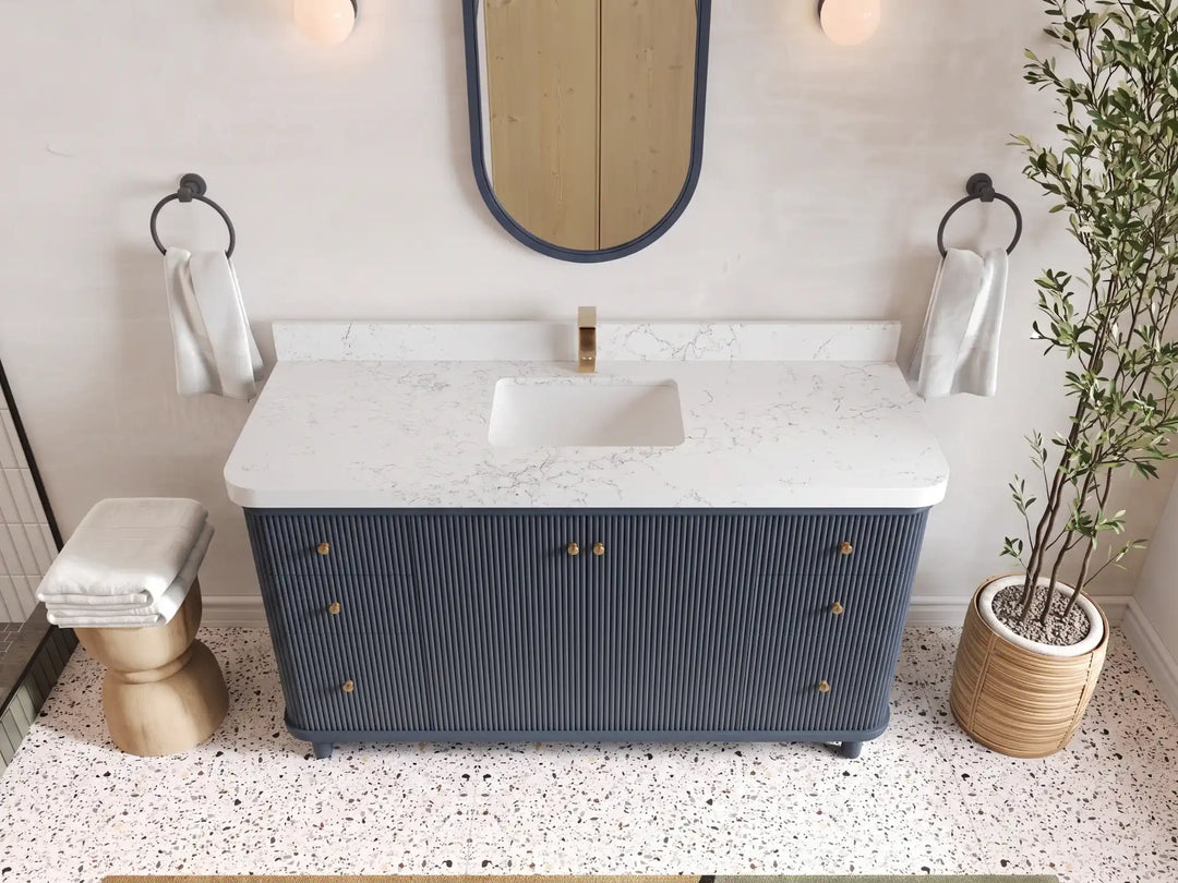 Miami 60 in. W x 22 in. D Single Sink Bathroom Vanity | 
              
                Hale Navy Blue
                
                  
             - MIA_HLN_CA_LZ_60S - photo №7