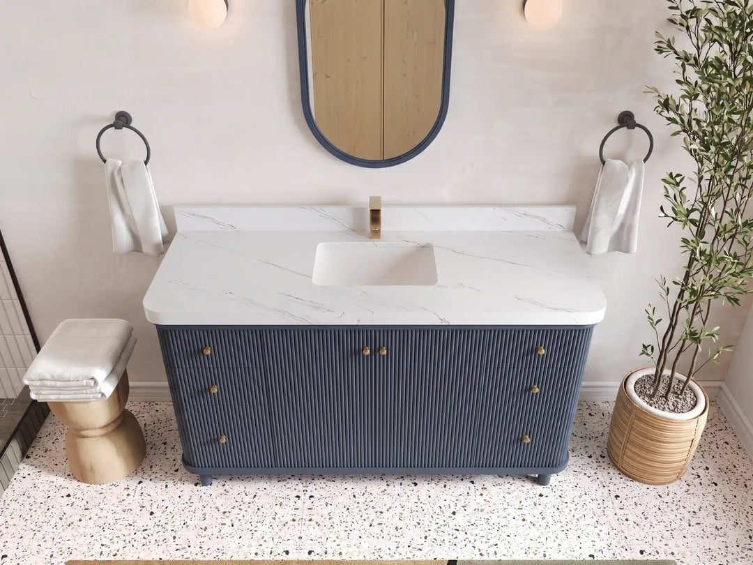Miami 60 in. W x 22 in. D Single Sink Bathroom Vanity | 
              
                Hale Navy Blue
                
                  
             - MIA_HLN_CA_LZ_60S - photo №9