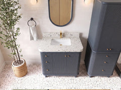 Miami 36 in. W x 22 in. D Center Sink Bathroom Vanity - photo 11