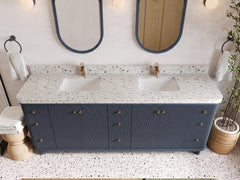 Miami 84 in. W x 22 in. D Double Sink Bathroom Vanity - photo 16