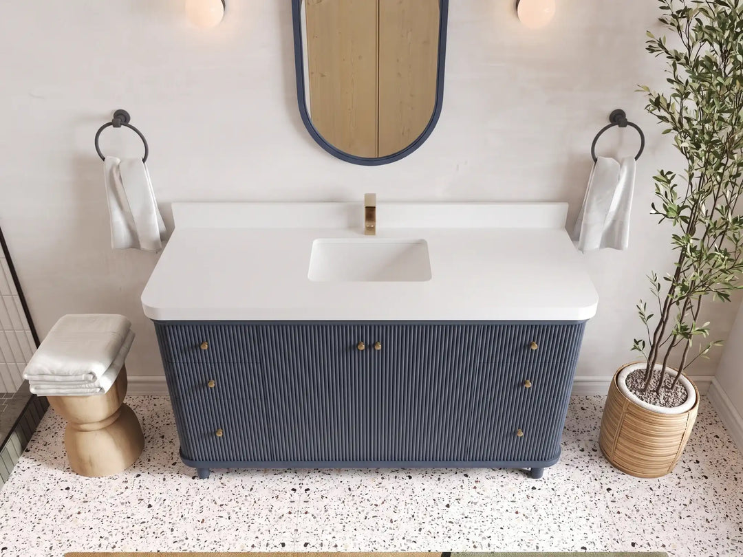 Miami 60 in. W x 22 in. D Single Sink Bathroom Vanity | 
              
                Hale Navy Blue
                
                  
             - MIA_HLN_CA_LZ_60S - photo №8