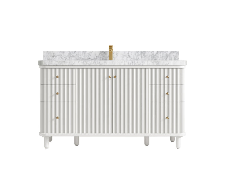 Miami 60 in. W x 22 in. D Single Sink Bathroom Vanity - photo 13