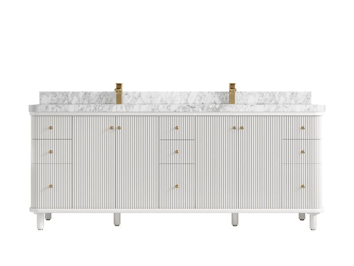 Miami 84 in. W x 22 in. D Double Sink Bathroom Vanity - photo 13